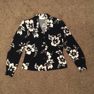 Dana Buchman Silk Collared Blouse